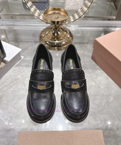 Miu Miu 25ss Autumn And Winter New Item Vintage Half Round Toe Single ShoeMiumiu's New Autumn A clmg79do