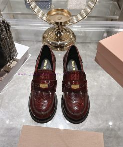 Miu Miu 25ss Autumn And Winter New Item Vintage Half Round Toe Single ShoeMiumiu's New Autumn A 18vp2q3j
