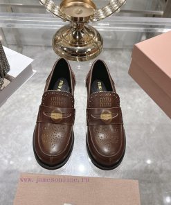 Miu Miu 25ss Autumn And Winter New Item Vintage Half Round Toe Single ShoeMiumiu's New Autumn A 1dyvtn0x