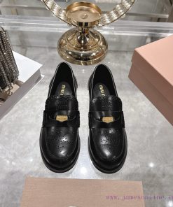 Miu Miu 25ss Autumn And Winter New Item Vintage Half Round Toe Single ShoeMiumiu's New Autumn A 10eypg9z