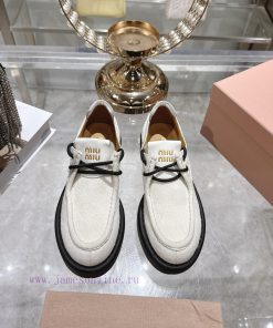 MiuMiu 2025 Fashion Show New Le Fu Shoes Small Leather Shoes Casual ShoesThis Shoe Is Made Of H 2m9zkapk