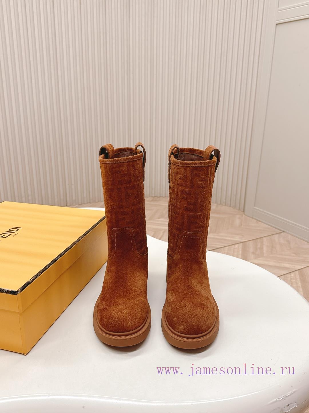 FENDI 25 New Autumn And Winter Short Boots High Boots Knight Boots YYDS → _ →FD Has Released Be hmbisuh1