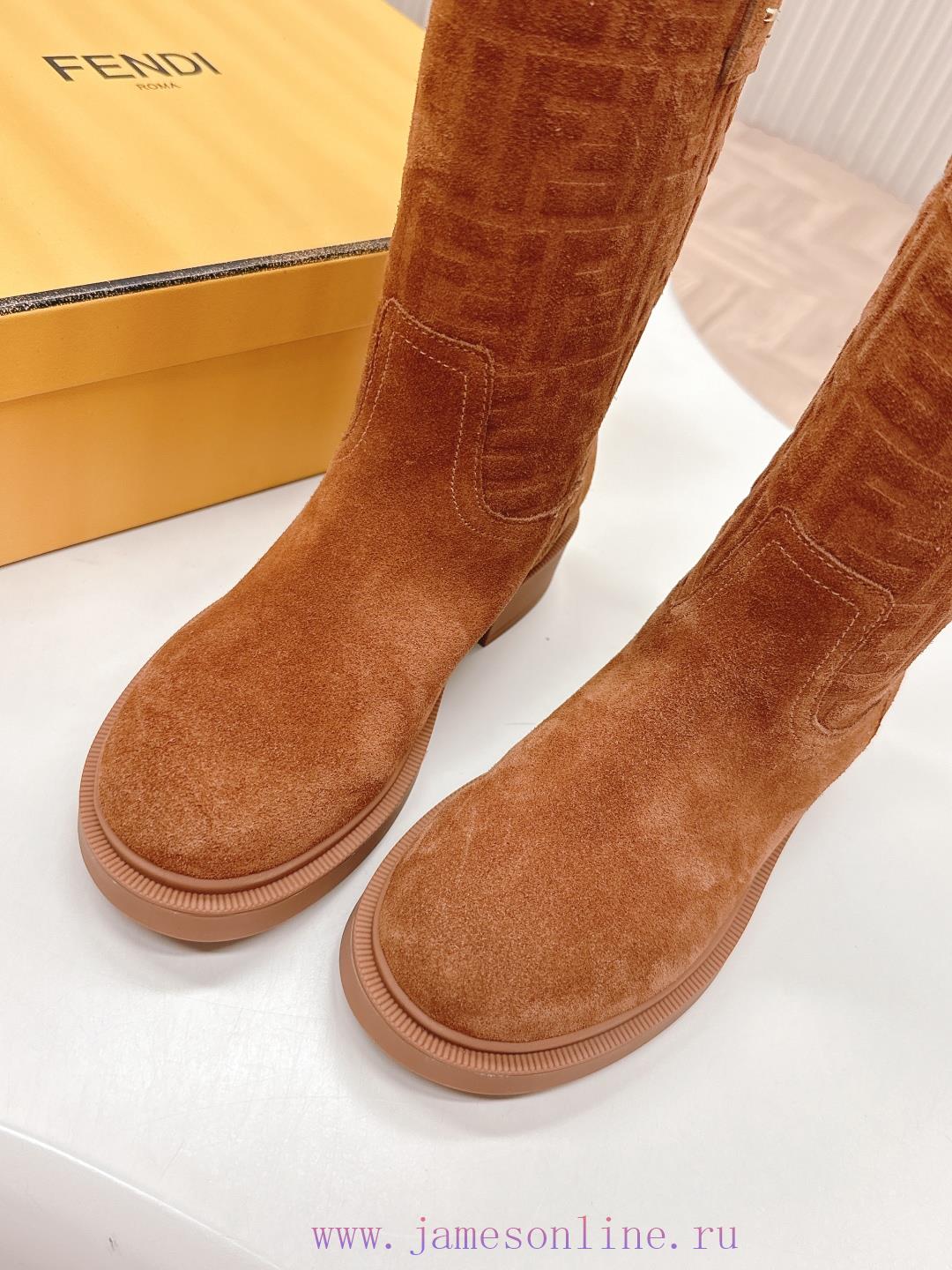 FENDI 25 New Autumn And Winter Short Boots High Boots Knight Boots YYDS → _ →FD Has Released Be hmbisuh1 - Image 7