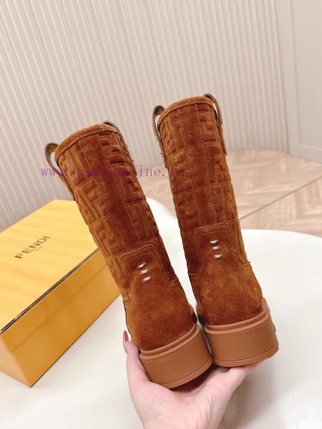 FENDI 25 New Autumn And Winter Short Boots High Boots Knight Boots YYDS → _ →FD Has Released Be hmbisuh1 - Image 9