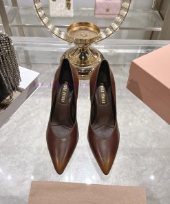 Miu Miu 26 Spring New Pointed High Heels Shallow Mouth Single ShoesM's High Heels Are So Good A oe2h7ltk