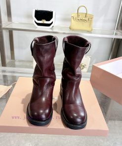Top TierMiumiu's Absurd Punk Style Autumn/Winter Motorcycle Style Long Boots Relaxation Limited ap14zkk7