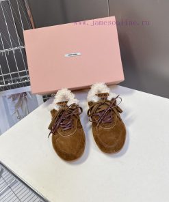 MiuMiu's Latest Fashion Show Retro Fur Shoes German Training ShoesThe Item With The Highest App dvkexrge