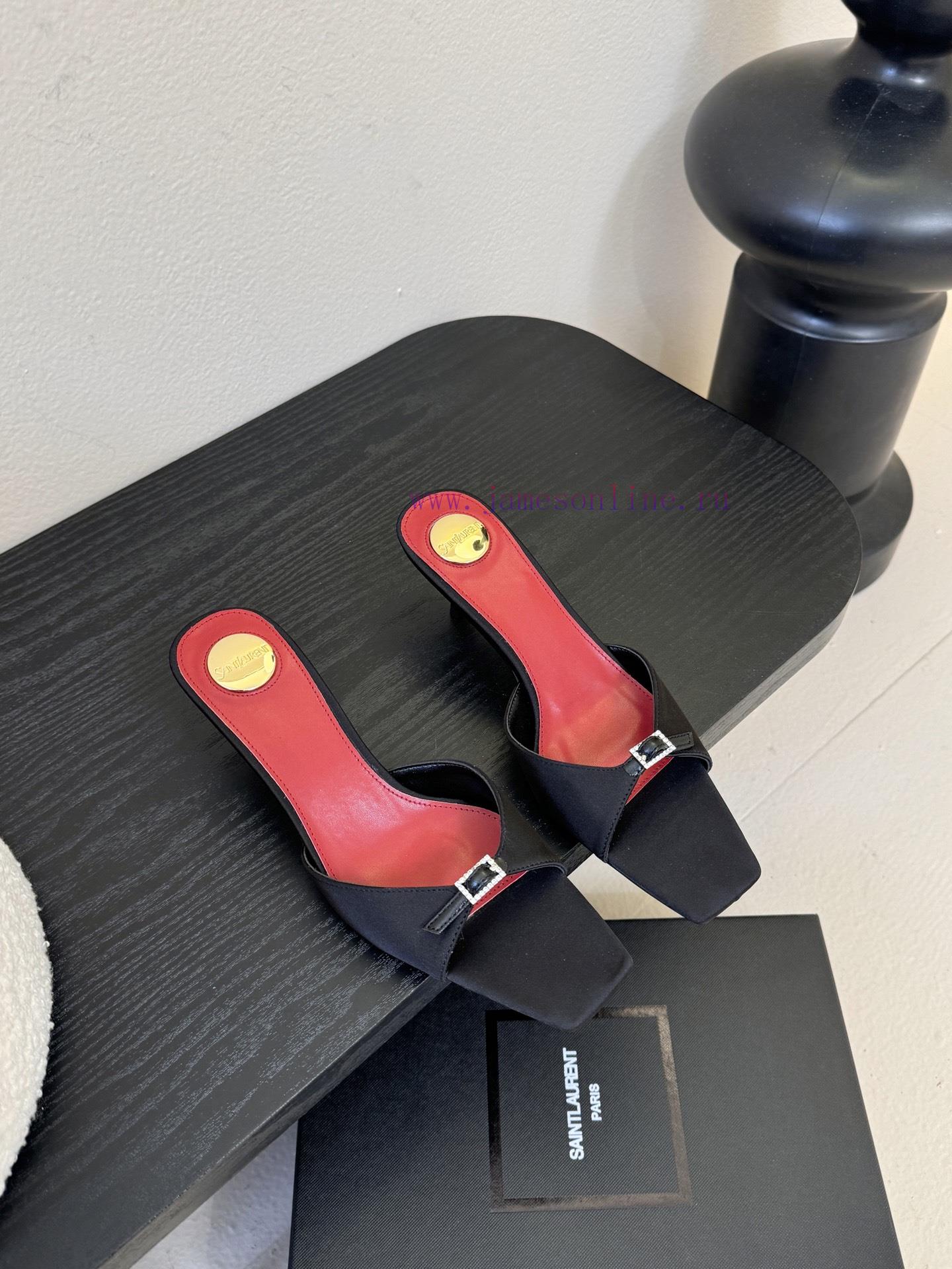 Saint Laurent 25ss New YSL Logo High Heel Shoe TrailerYsl Fashion High Heels And Various Small vygnsb74 - Image 3