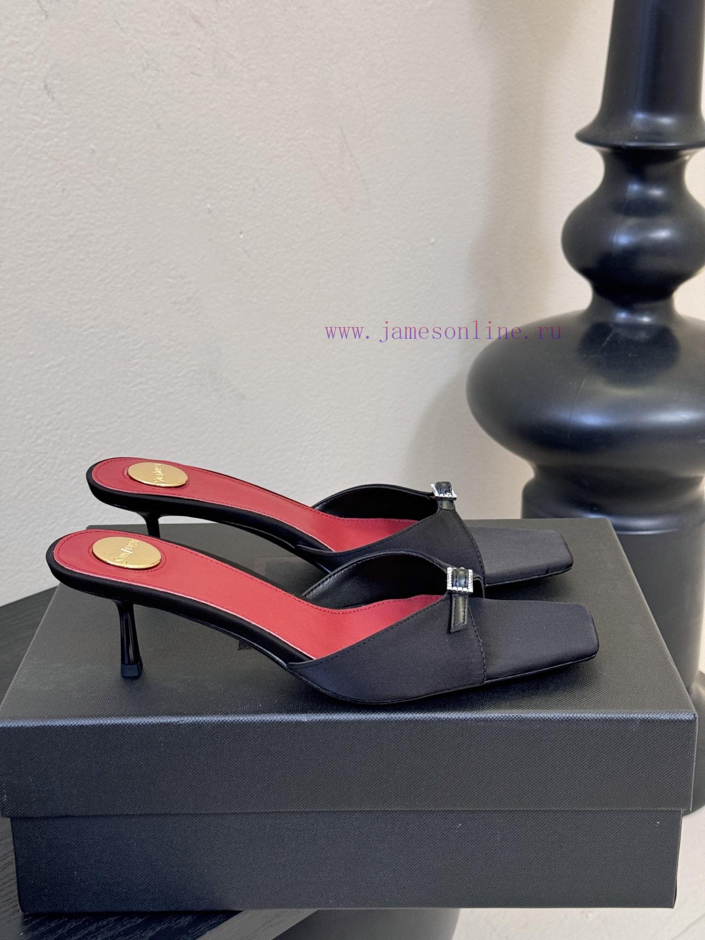Saint Laurent 25ss New YSL Logo High Heel Shoe TrailerYsl Fashion High Heels And Various Small vygnsb74 - Image 5