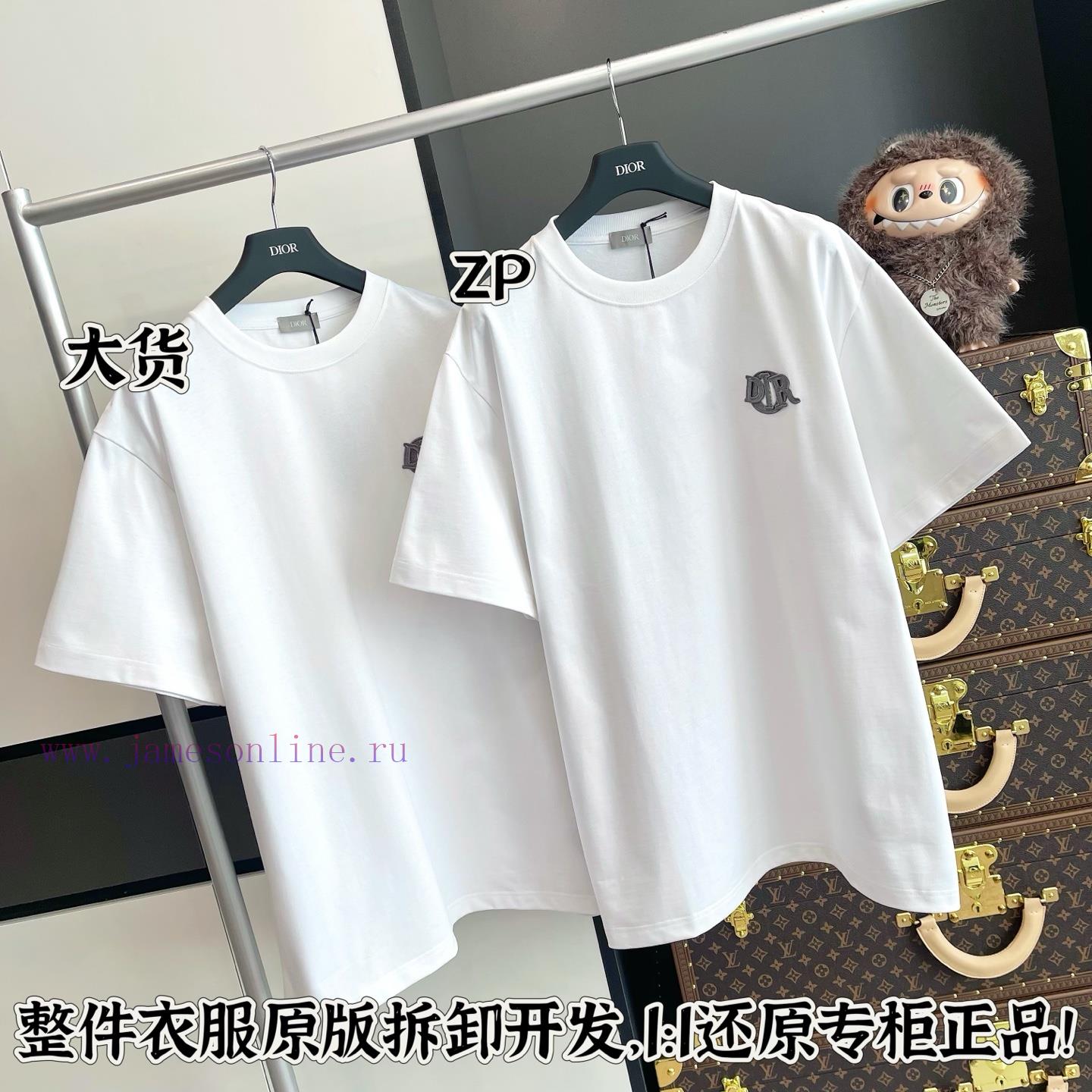 Dior Chest Badge Short Sleeved Shirt With Full Packaging 🔥🔥🔥 Whole Piece Clothing Procurement Z 58ofnj9z - Image 3
