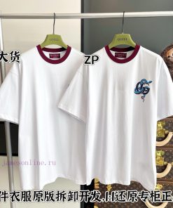 Gucci Snake Year Chest Printed Short Sleeved Shirt With Full Packaging 🔥🔥🔥 Whole Piece Clothing pn0rrjgj