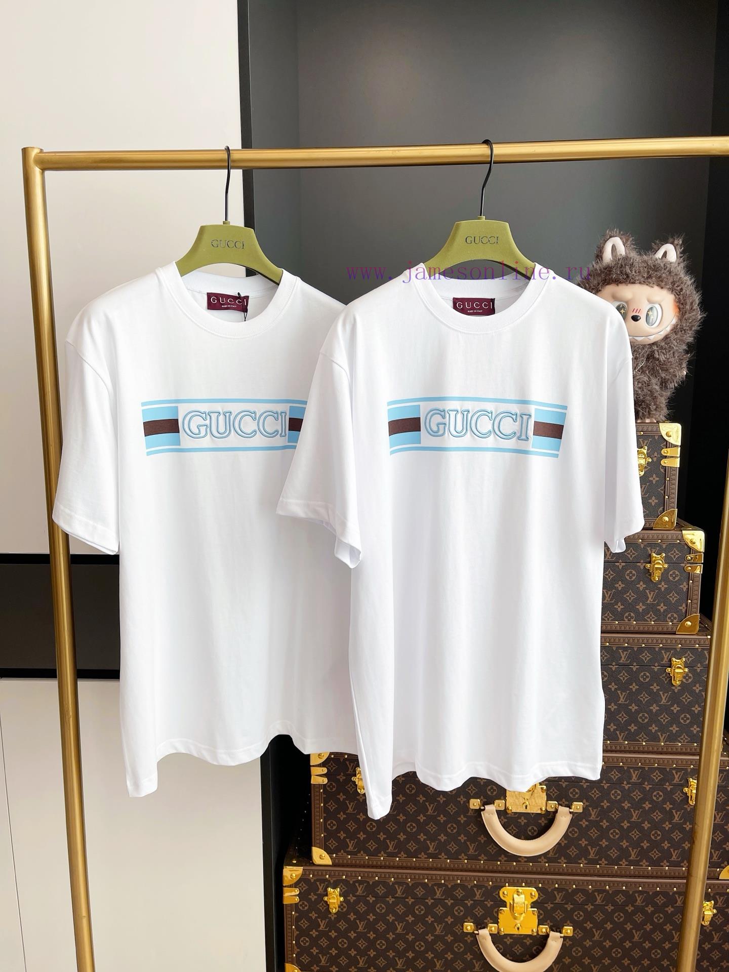 GUCCI Printed Embroidered Short Sleeved Shirt With Full Packaging 🔥🔥🔥 Whole Piece Clothing Proc ipby0t7t