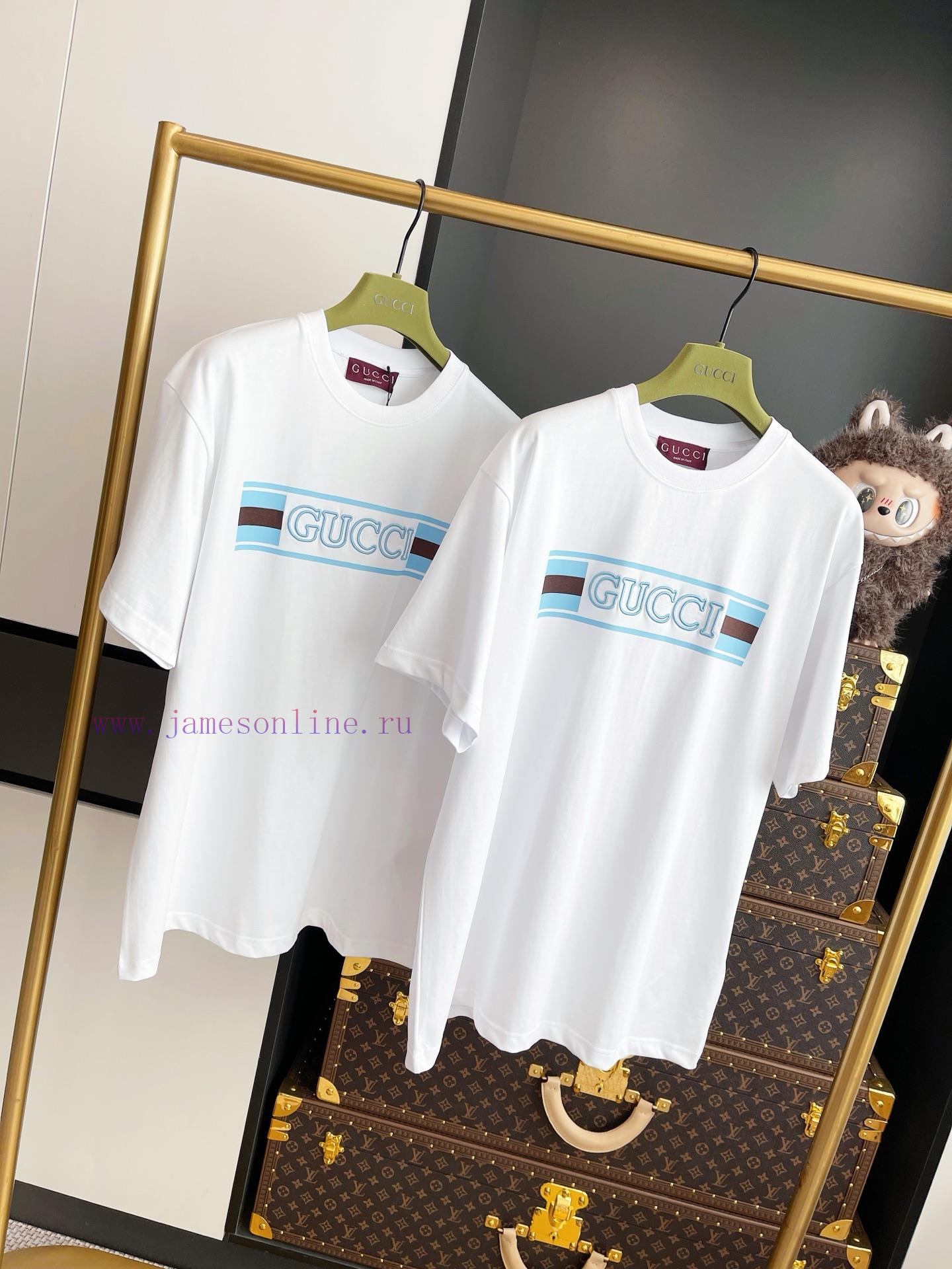 GUCCI Printed Embroidered Short Sleeved Shirt With Full Packaging 🔥🔥🔥 Whole Piece Clothing Proc ipby0t7t - Image 4