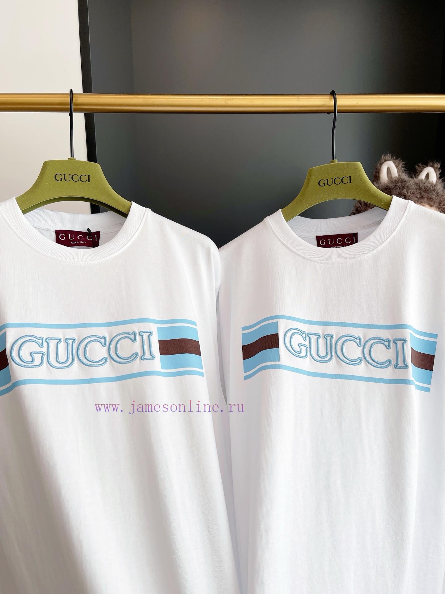 GUCCI Printed Embroidered Short Sleeved Shirt With Full Packaging 🔥🔥🔥 Whole Piece Clothing Proc ipby0t7t - Image 5