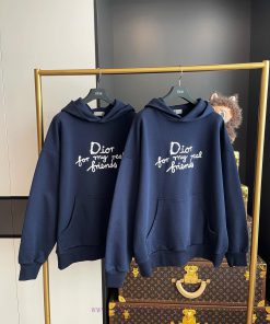 Dior Friend Letter Embroidered Hooded Sweatshirt With Full Packaging 🔥🔥🔥 Whole Piece Clothing P z97pzcyu