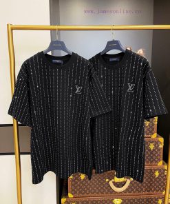 LV Fine Striped Crystal Bead Short Sleeved Clothing Is Purchased And Developed By Zp. The Origi ale36n6m