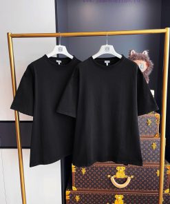 LOEWE Cuff Patch Embroidered Short Sleeved Shirt With Full Packaging 🔥🔥🔥 Whole Piece Clothing P jd0f5poq