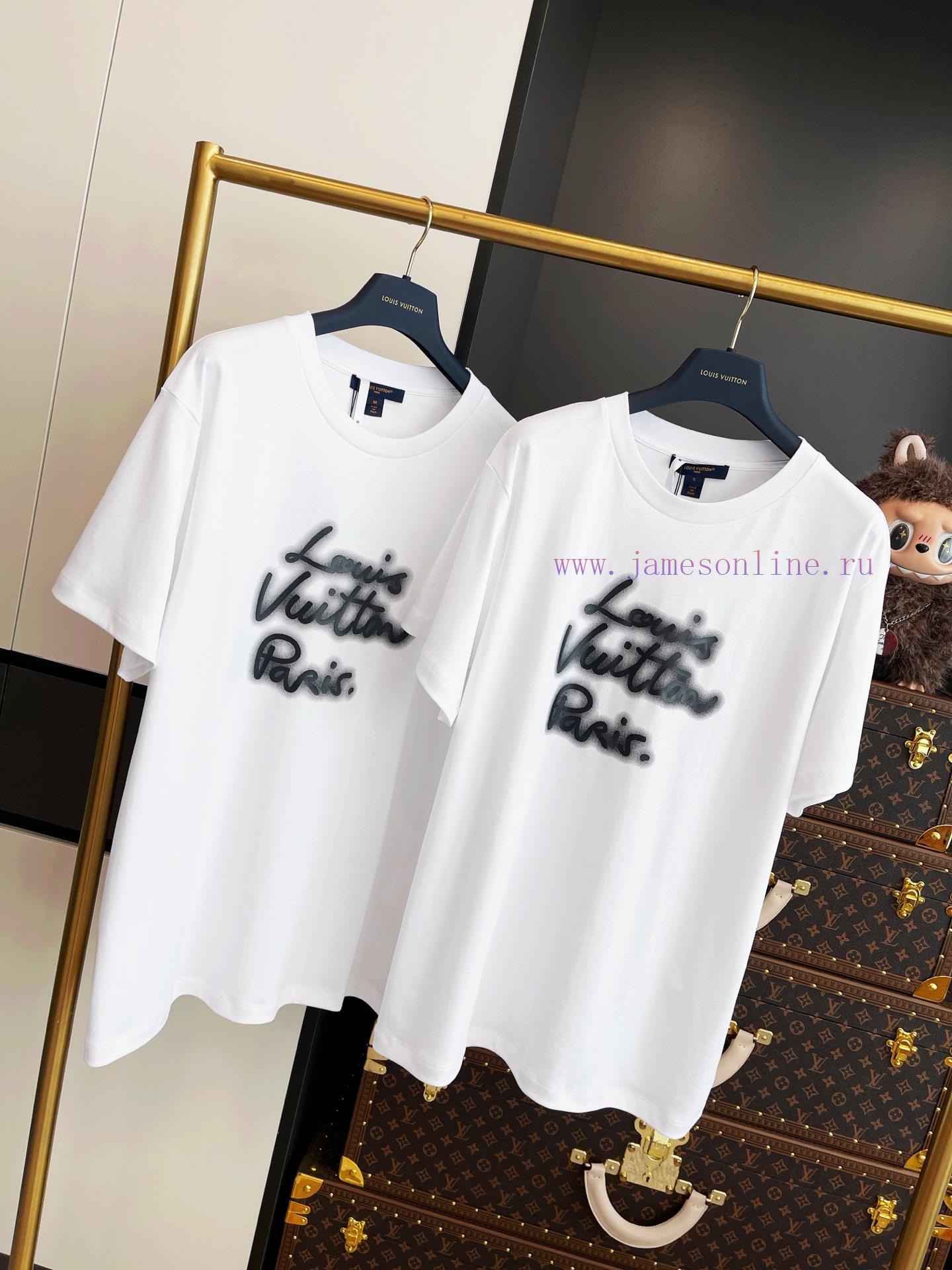 LV Neon Logo Round Neck Short Sleeved Whole Piece Clothing Procurement Zp Development And Creat f4noyoqx - Image 4