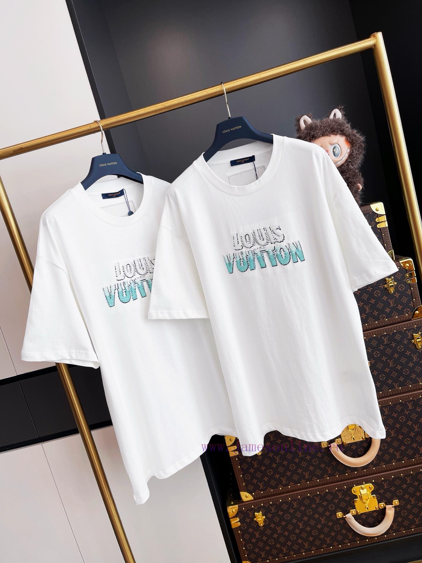 LV Bead Letter Embroidered Short Sleeved Whole Piece Clothing Procurement Zp Development And Cr adbeu9kn - Image 3