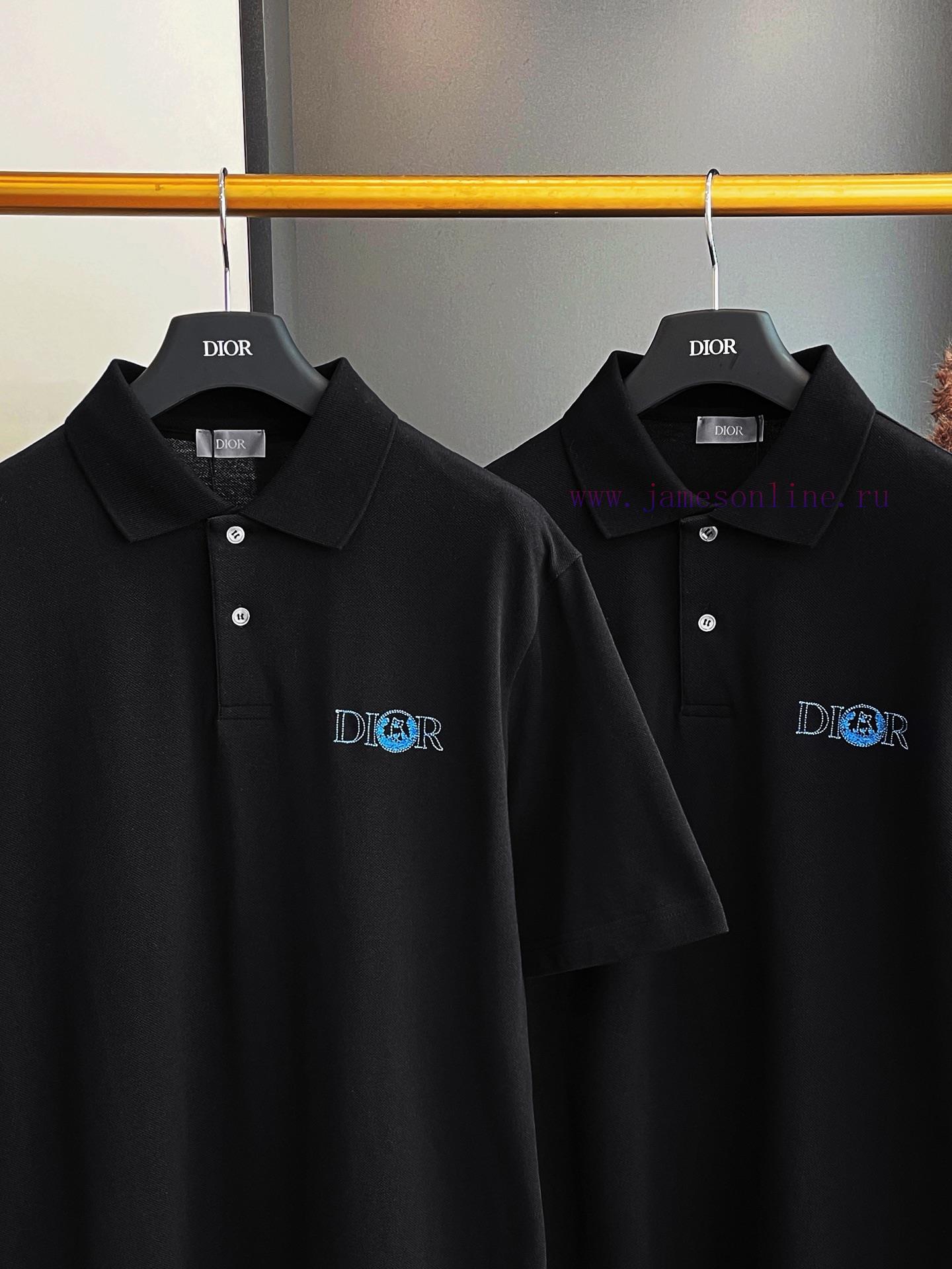 Dior Embroidered Polo Shirt On The Chest Whole Piece Purchased And Developed By Zp Original Dev xyrwtpgo - Image 5