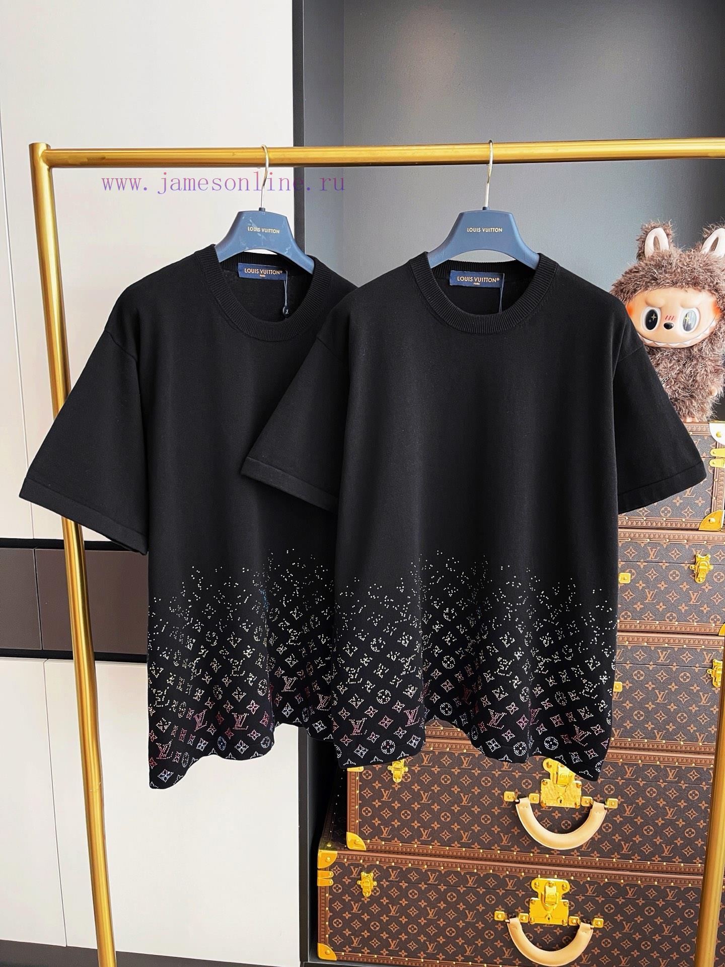 LV Gradient Diamond Wool Woven Short Sleeved Clothing Is Purchased And Developed By Zp. The Ori bmgi8uot - Image 2