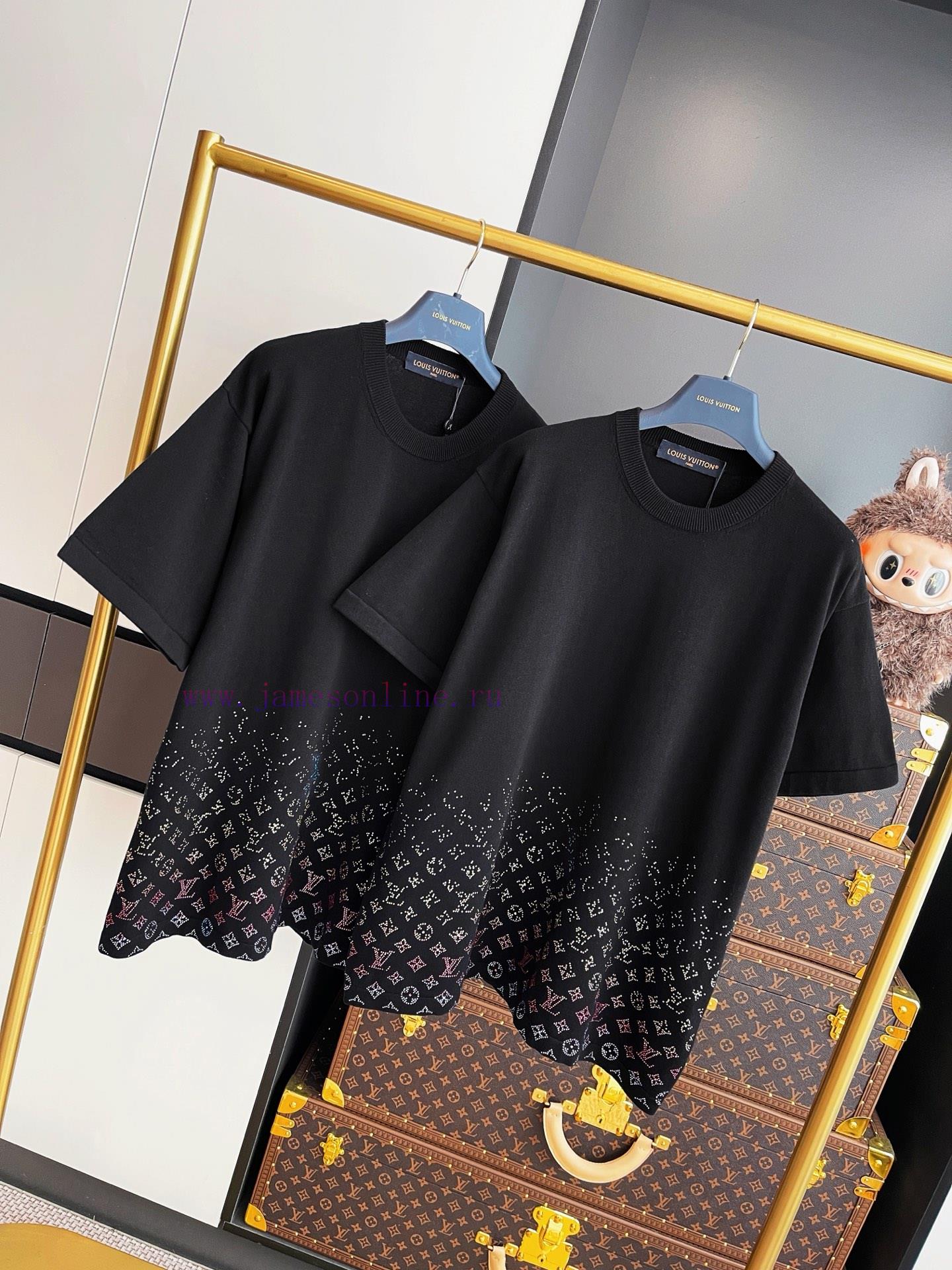 LV Gradient Diamond Wool Woven Short Sleeved Clothing Is Purchased And Developed By Zp. The Ori bmgi8uot - Image 4