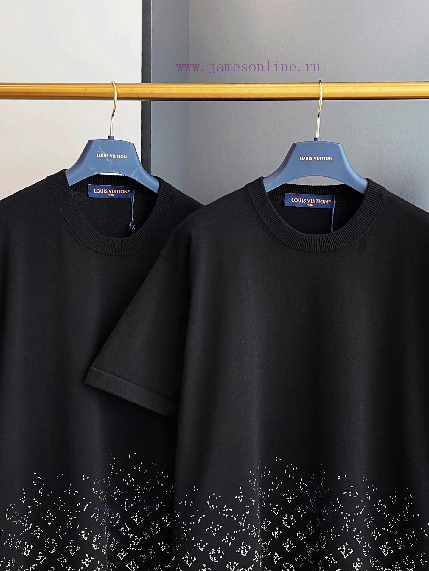 LV Gradient Diamond Wool Woven Short Sleeved Clothing Is Purchased And Developed By Zp. The Ori bmgi8uot - Image 5