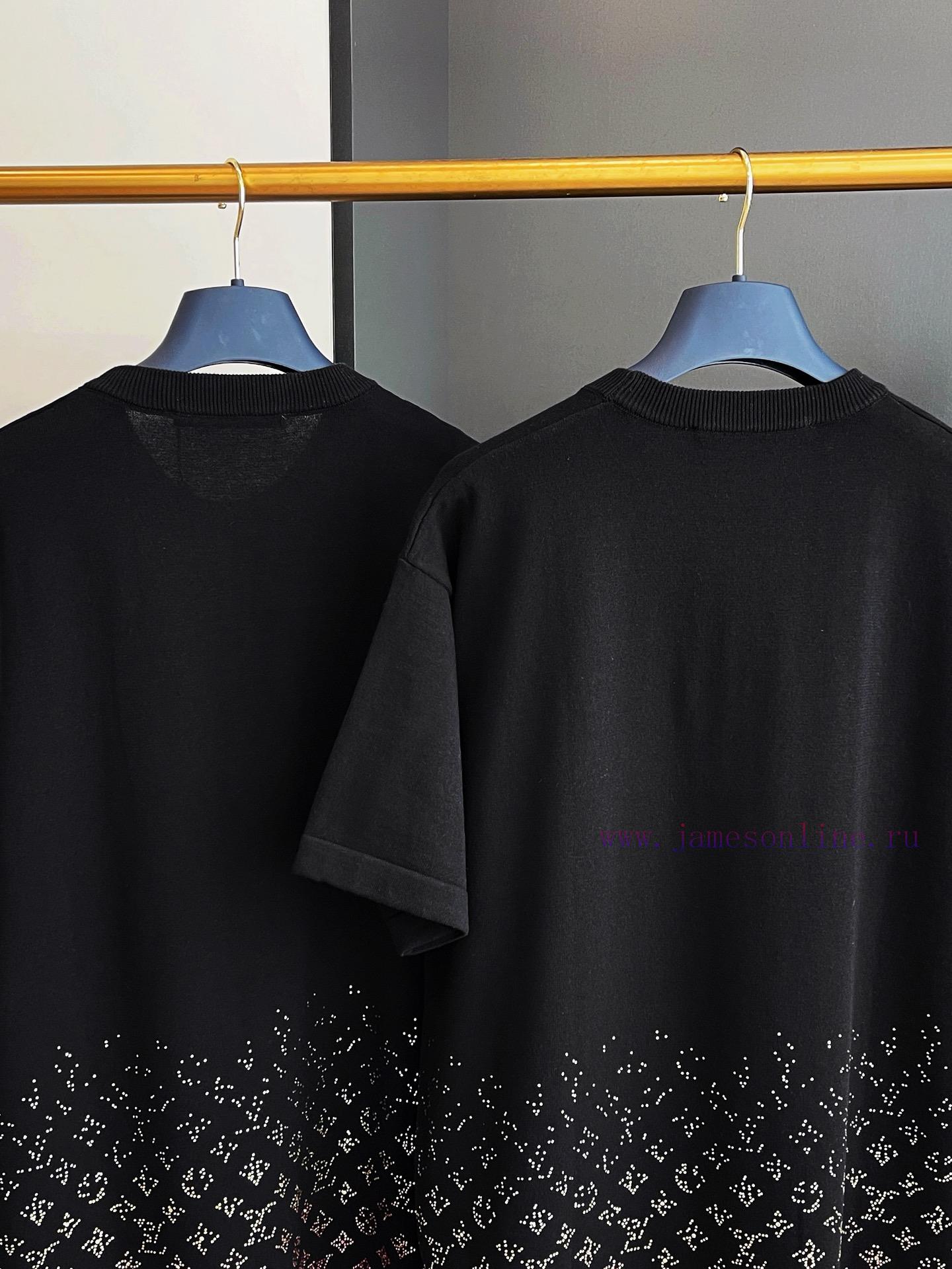 LV Gradient Diamond Wool Woven Short Sleeved Clothing Is Purchased And Developed By Zp. The Ori bmgi8uot - Image 9