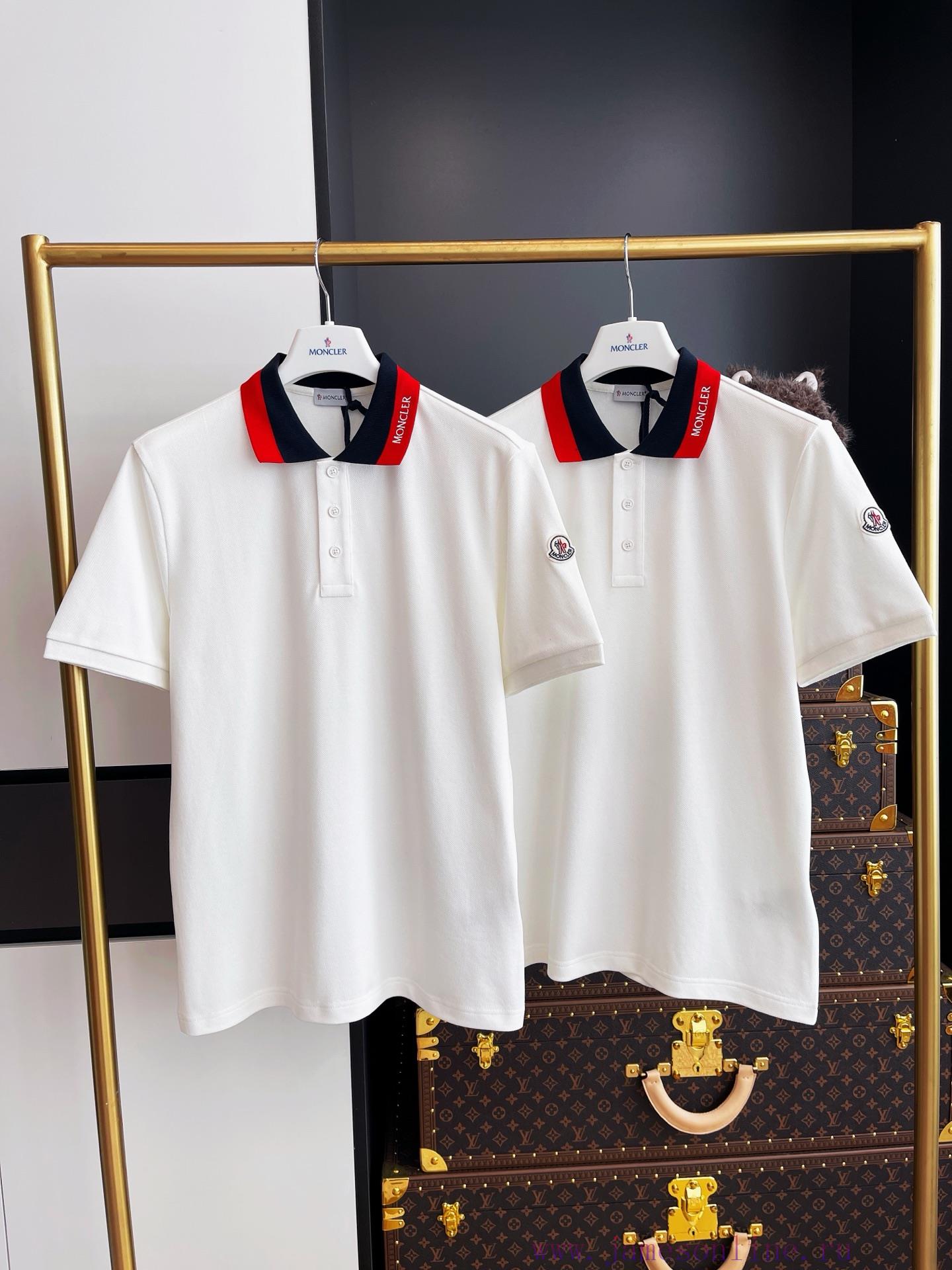 Moncler CLR Collar Letter Polo Shirt With Full Packaging 🔥🔥🔥 Whole Piece Clothing Procurement Z z16ipczr