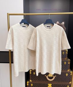 LV Checkerboard Pattern Looped Embroidery Short Sleeved Shirt With Full Packaging 🔥🔥🔥 Whole Pie 0alv819h