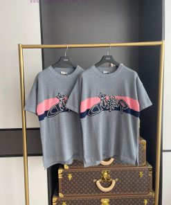 Color Blocked Embroidered Letter Short Sleeved Shirt ⚠️ Complete Packaging And Shipping Of The ud3v28qe
