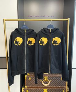 LV Zhangzai Embroidered Zipper Hoodie ⚠️ Complete Packaging And Shipping Of The Entire Piece Of 1f3h66k5