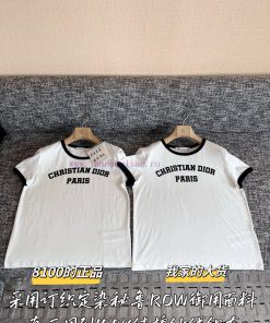 DIOR Dior 25 Early Spring Letter Short Sleeve 🐮 8100 Purchase Zp Disassembly And Manufacturing n0z10s9c