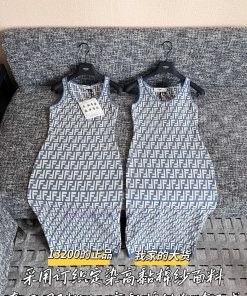 Fendi25 Early Spring Jacquard Dress 🐮 13200 Purchase Zp Disassembly And Construction Customized v3hnwl9a