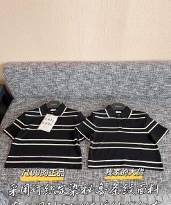 YSL Saint Laurent 25 Early Spring Polo Striped Short Sleeve 🐮 7100 Purchase Zp Disassembly And 4gojmb75