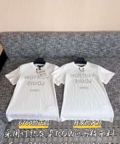 Louis Vuitton 25 Early Spring Anti Letter Short Sleeved Shirt 🐮 6750 Purchase Zp Disassemble An o2llm74j