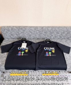Celine 25 Spring/Summer New Short Sleeves 🐮 5500 Purchase Zp Disassembly And Manufacturing Cust 7va1vpxo