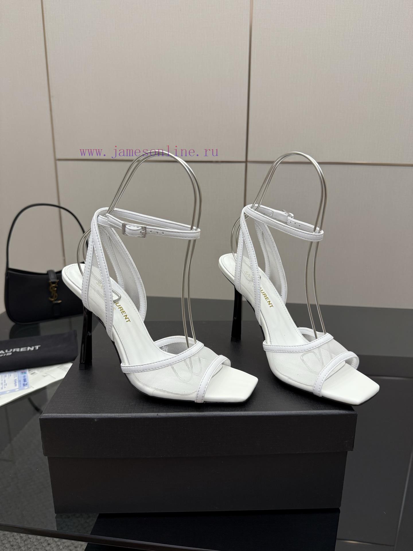 Saint Laurent YSL Classic Spring/Summer Cross Strap High Heel SandalsCutting Off Men And Women' 7htj7kus