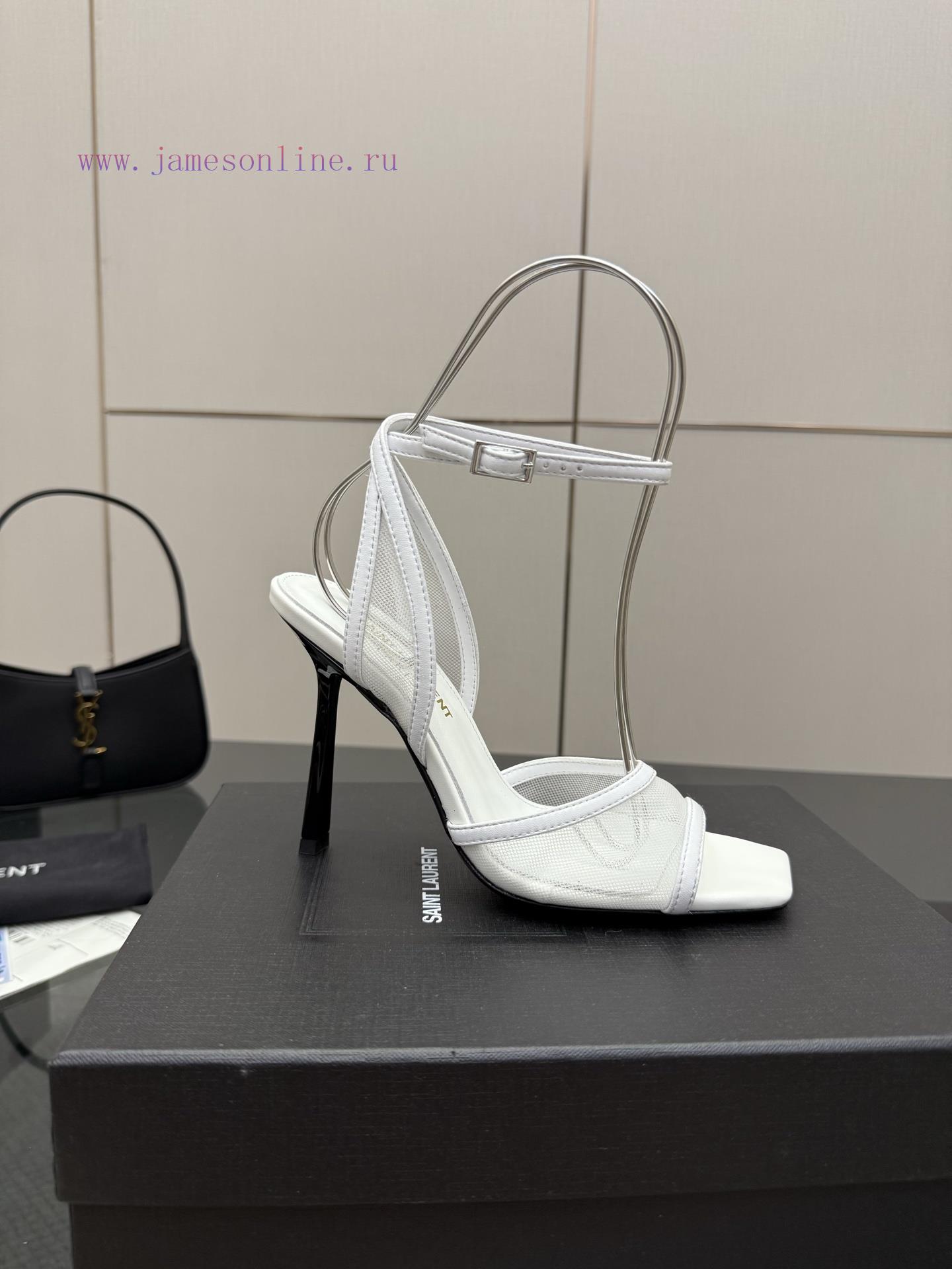 Saint Laurent YSL Classic Spring/Summer Cross Strap High Heel SandalsCutting Off Men And Women' 7htj7kus - Image 7