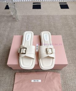 MiuMiu Flat SlippersSimple Yet Small Fairy Shoes OnlineThose Who Like Design Style Should Love t3dj7uvm