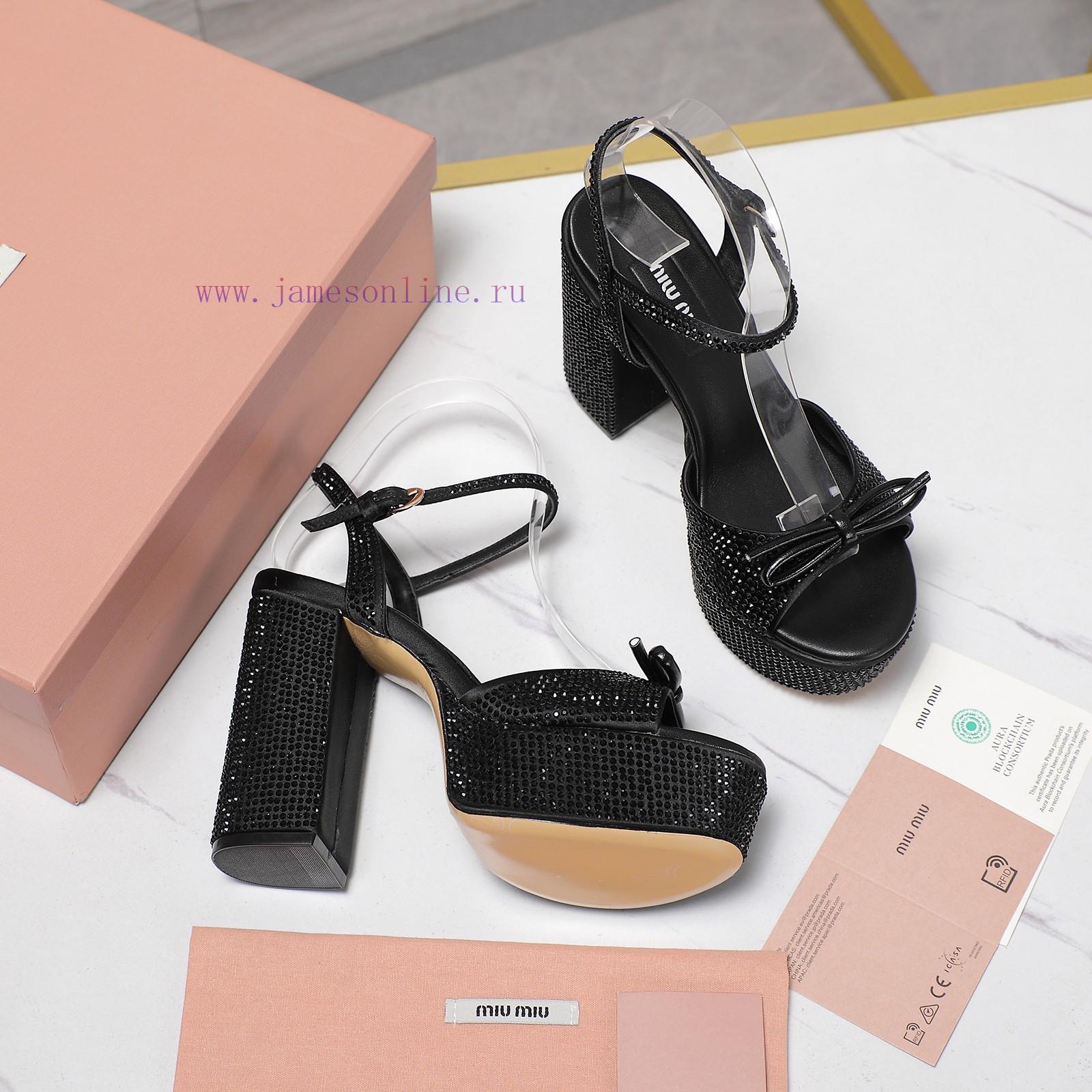 Top Level Purchasing AgentMIUMIU's New Bling Bling Swarovski Rhinestone SandalsPurchasing Quali 4y326lfz - Image 2