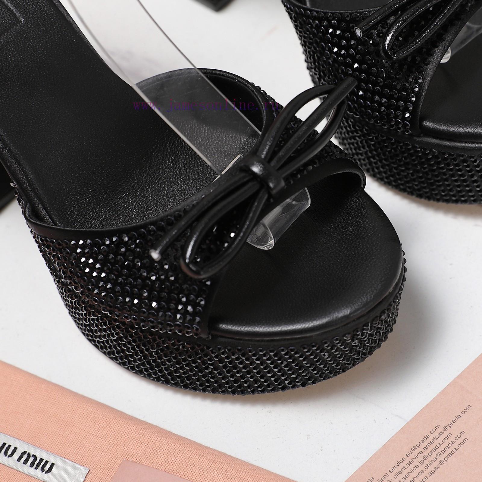 Top Level Purchasing AgentMIUMIU's New Bling Bling Swarovski Rhinestone SandalsPurchasing Quali 4y326lfz - Image 10