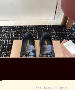 Top QualityMiu Miu 25ss Autumn And Winter Popular Tassel Style LoafersThis Quarter's Miu Is Sim phiiciwy