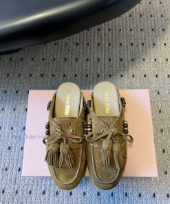 Top QualityMiu Miu 25FW Deck Shoes Suede Boat ShoesMiuMiu Miu's New Deck Shoes Also Have A Grea 35yedptb