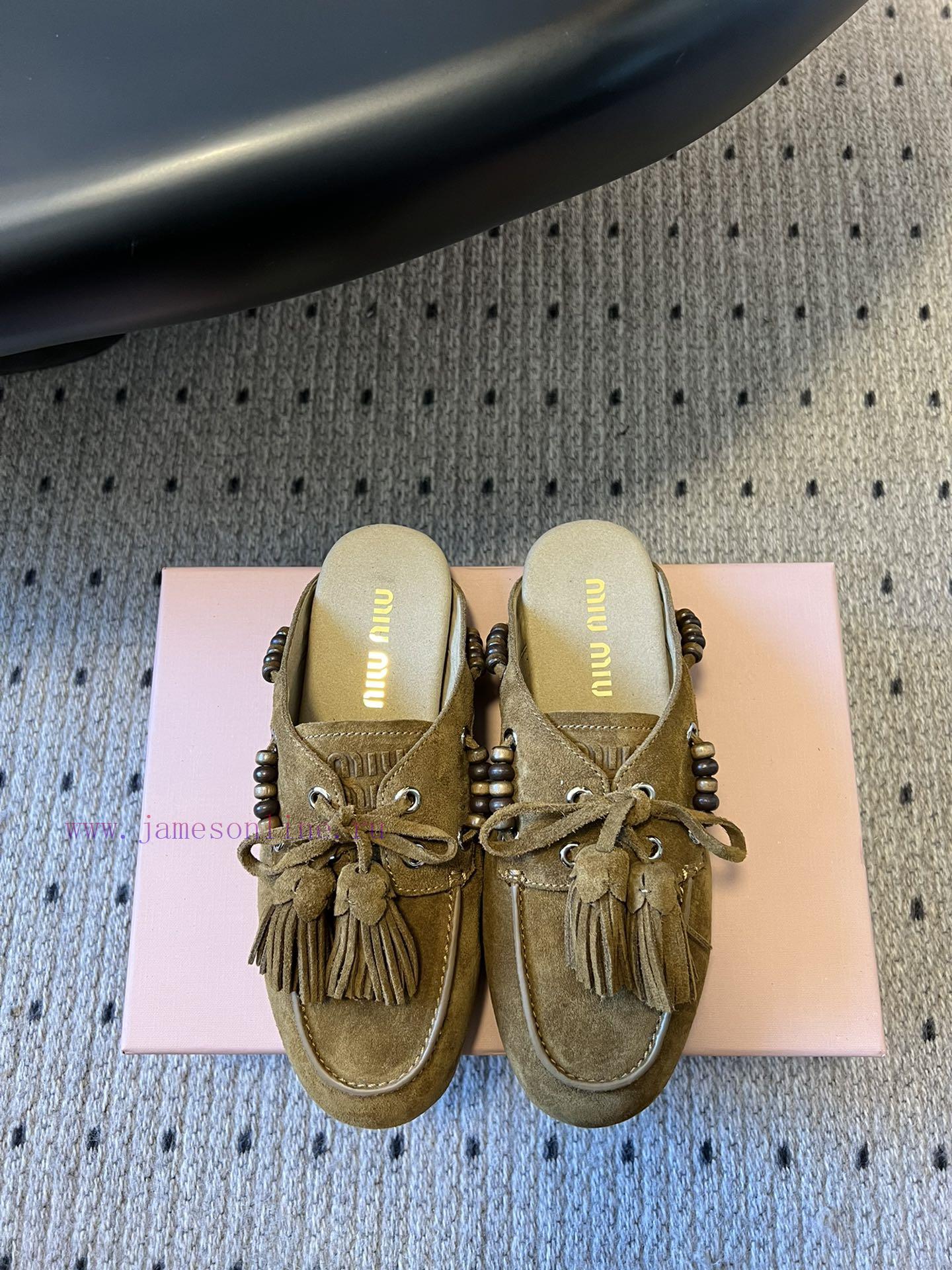 Top QualityMiu Miu 25FW Deck Shoes Suede Boat ShoesMiuMiu Miu's New Deck Shoes Also Have A Grea 35yedptb