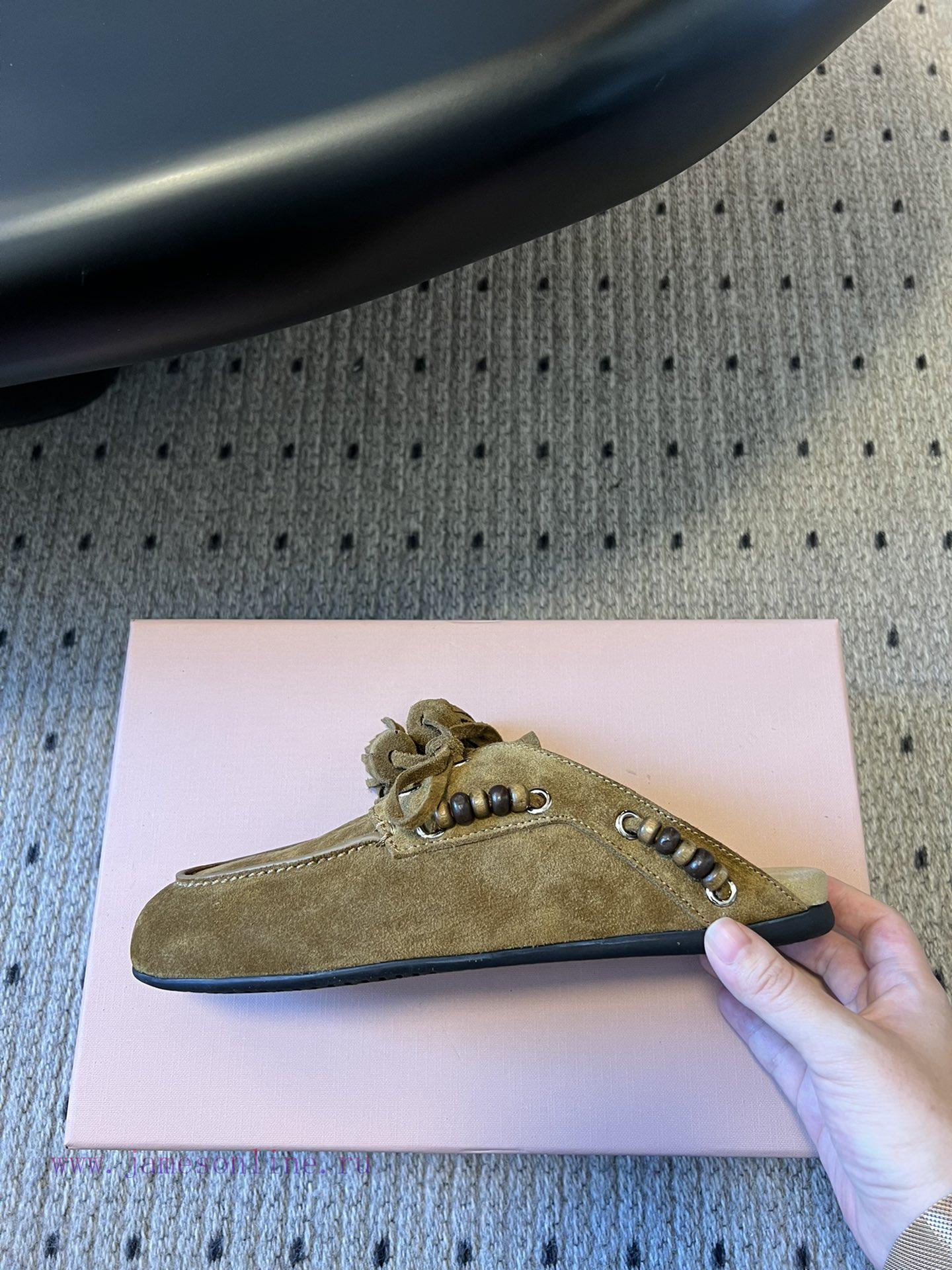 Top QualityMiu Miu 25FW Deck Shoes Suede Boat ShoesMiuMiu Miu's New Deck Shoes Also Have A Grea 35yedptb - Image 7