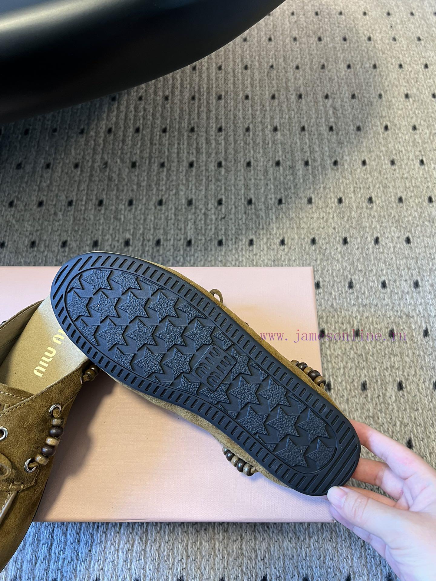 Top QualityMiu Miu 25FW Deck Shoes Suede Boat ShoesMiuMiu Miu's New Deck Shoes Also Have A Grea 35yedptb - Image 10