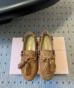 Top QualityMiu Miu 25FW Deck Shoes Suede Boat ShoesMiuMiu Miu's New Deck Shoes Also Have A Grea hl78toke