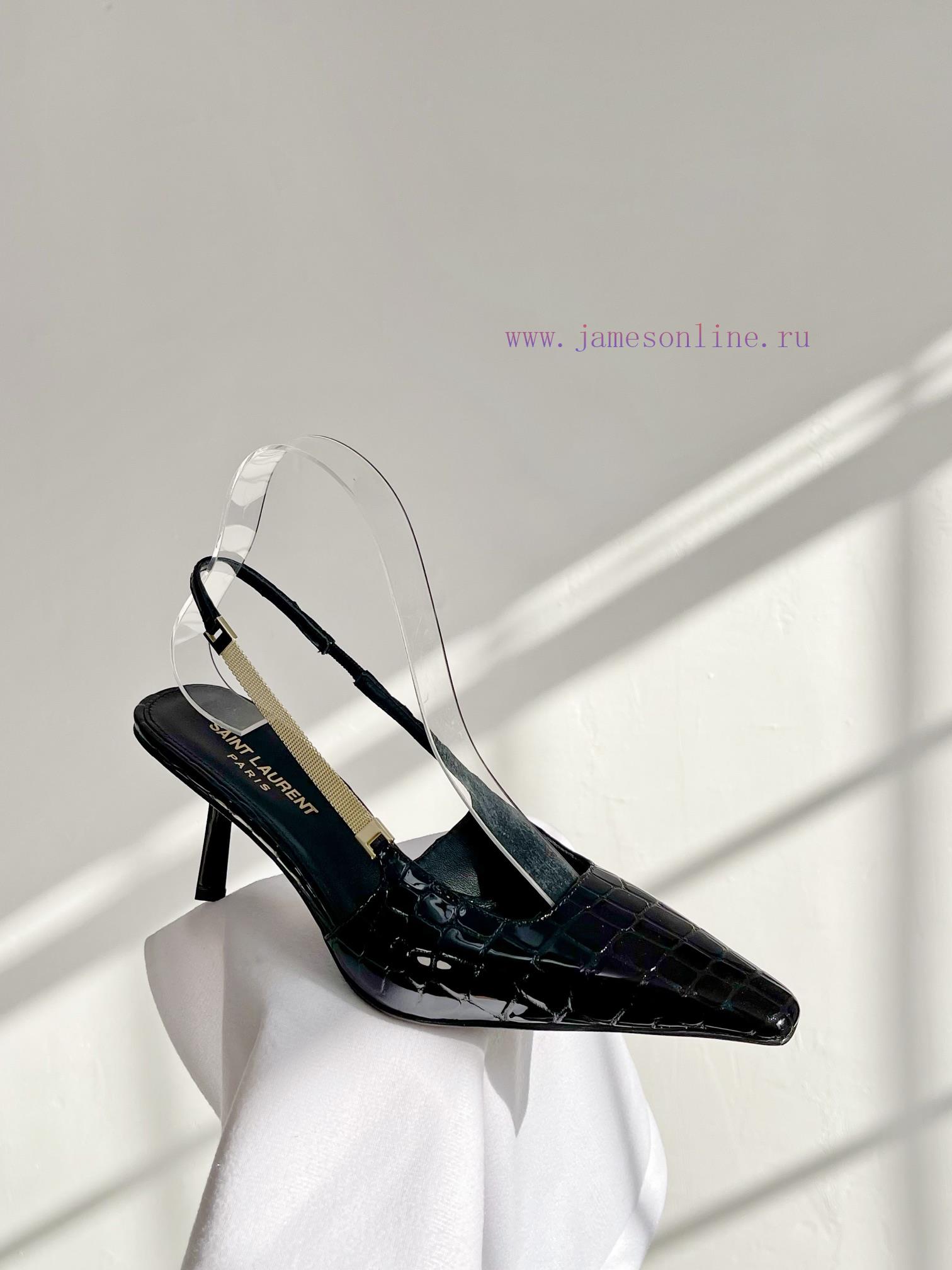 🫰 Saint Laurent Paris Runway Updated SynchronouslyThe Small Gold Bar Heel Is Really BeautifulSa ttkwbezf - Image 7