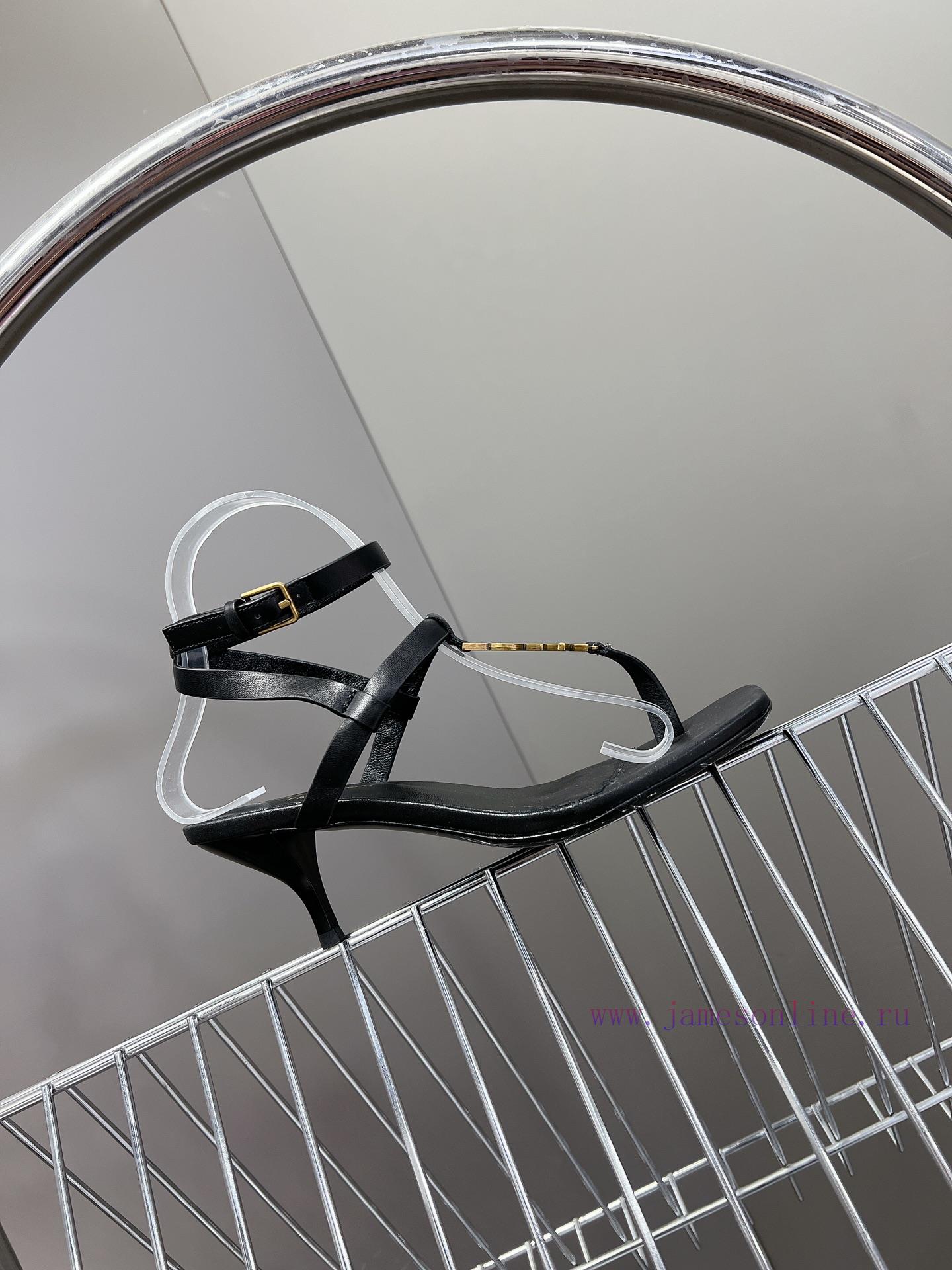 Saint Laurent 24ss Buckle High Heels SandalsThe Super Popular YSL Buckle Sandals Are Synchroniz znyqb4qa - Image 6